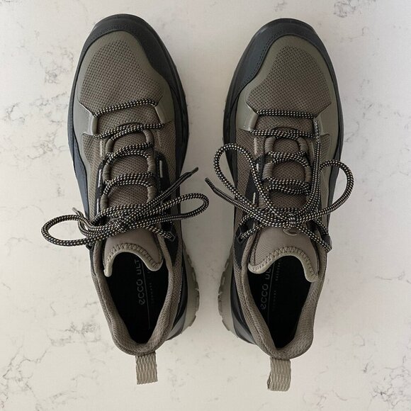 Ecco Ult-Trn Denmark SREDEBRO Waterproof Michelin Sneakers Green Black Sz 41 - Picture 1 of 16